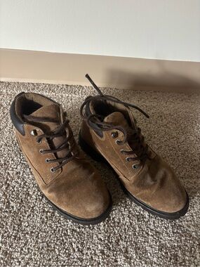 rave Brown Suede Men's Lace-Up Ankle Boots